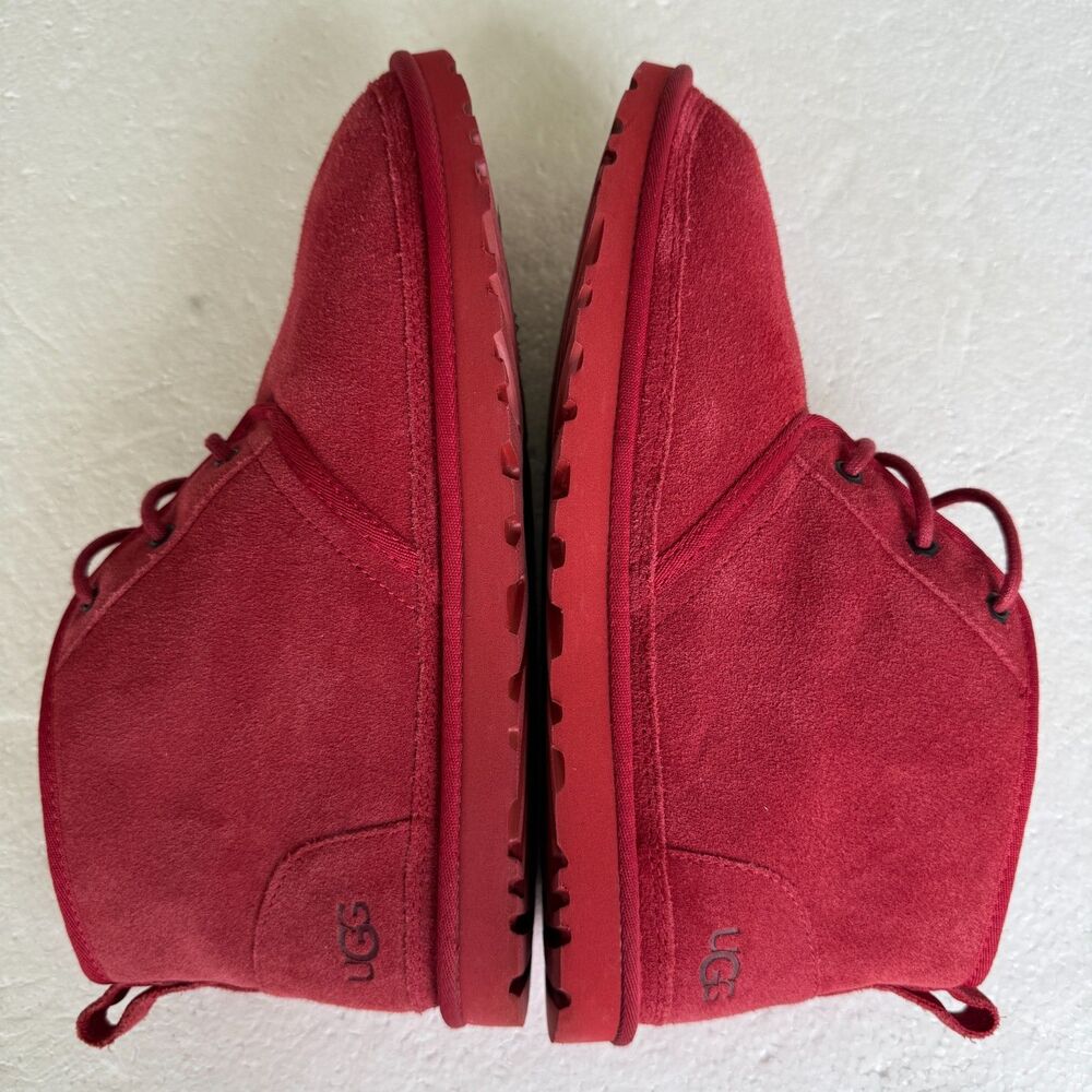 UGG Australia Neumel 3236 Samba Red Chukka Ankle Boots Men's Size 11 -Excellent - Picture 7 of 14